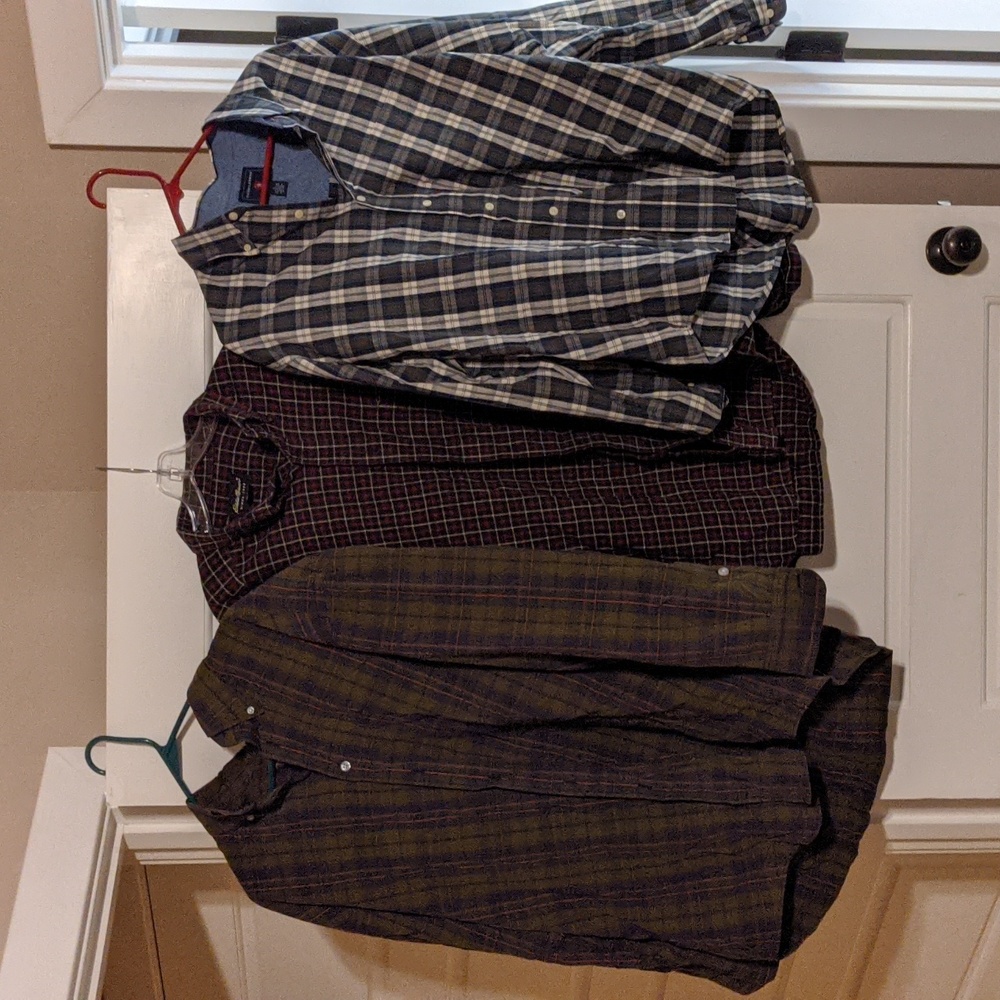 3 Men's XL long sleeve dress shirts